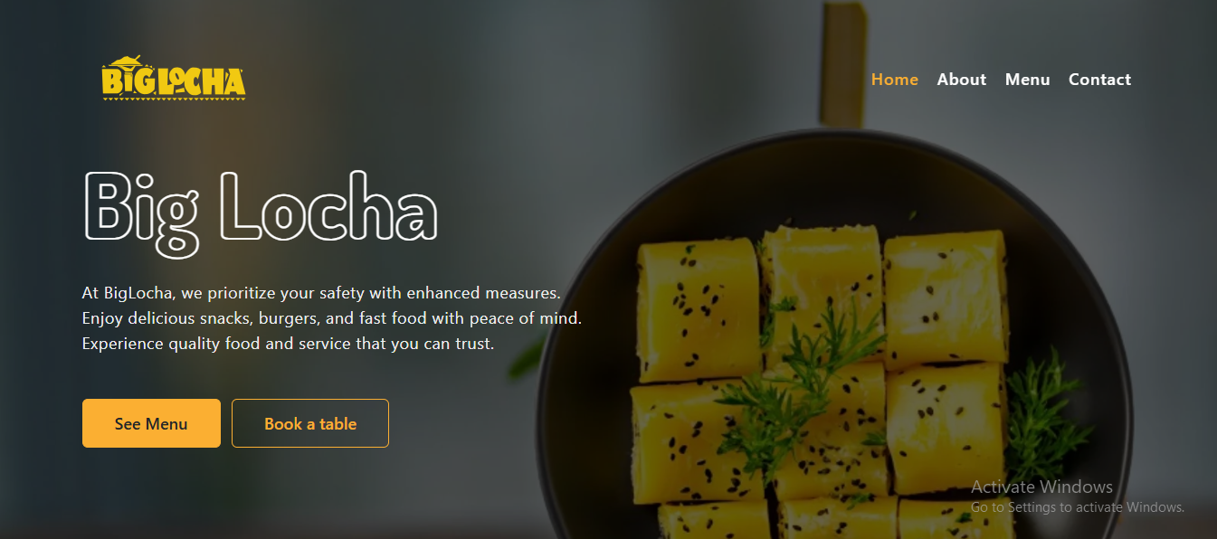 BigLocha Restaurant Website